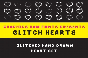 Glitch Hearts Font Download