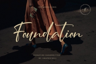 Foundation - Stylish Signature Font Font Download