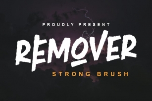 DS Remover - Strong Brush Font Download