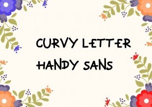 Curvy Letter Handy Sans Font Download