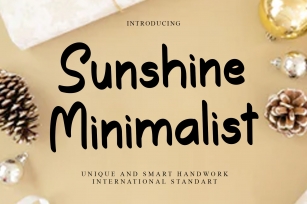 Sunshine Minimalist Font Download