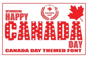 Happy Canada Day Font Download