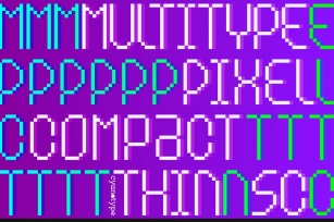 MultiType Pixel Compact Thin SC Font Download