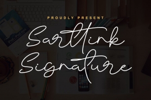 DS Sartting Signature - Signature Font Download