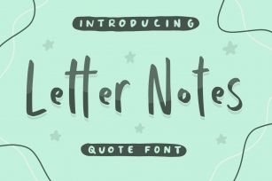 Letter Notes Font Download