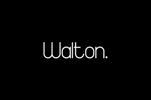 Walton Font Download