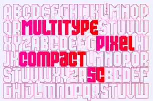 MultiType Pixel Compact Font Download