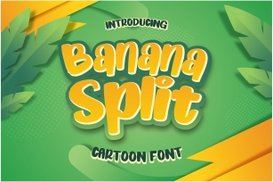 Banana Split Cartoon Font Download