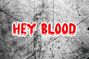 Hey Blood Font Download