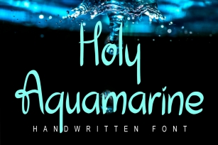 Holy Aquamarine Font Download