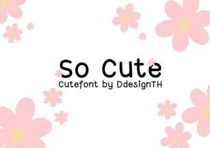 So Cute Font Download