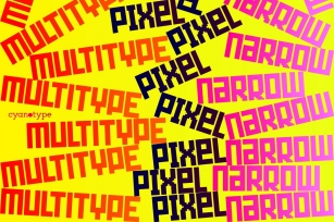 MultiType Pixel Narrow Font Download