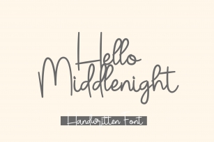 Hello Middlenight Font Download