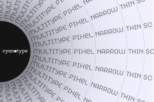 MultiType Pixel Narrow Thin SC Font Download