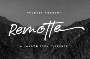 DS Remotte - Handwritten Typeface Font Download