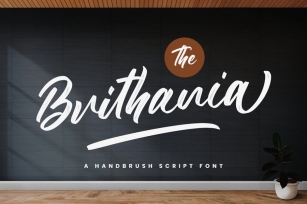 The Brithania - Brush Font Font Download