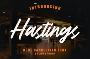 Hastings - Cool Handletter Font Font Download