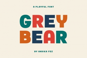 GREY BEAR A PLAYFUL FONT Font Download