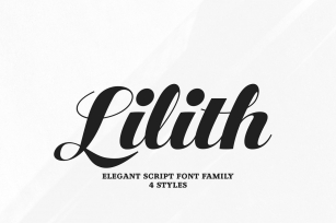 Lilith Script Pro Family Font Download