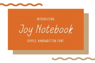 Joy Notebook Font Download