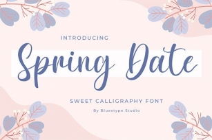 Spring Date Font Download