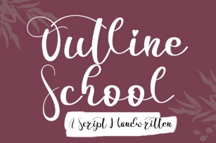Outline School Font Download
