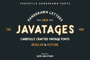 Javatages - a Vintage Typeface Font Download