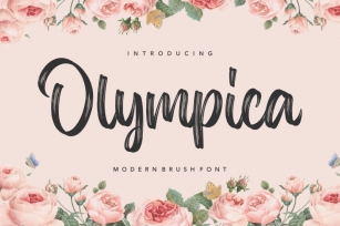 Olympica Modern Brush Font Font Download