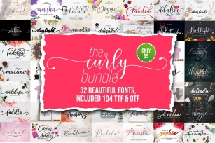 The Curly Bundle Font Download