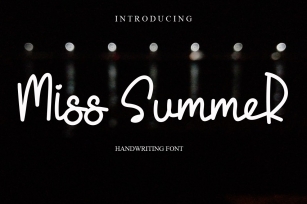 Miss Summer Font Download