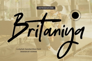 Britaniya | A Stylish Handwritten Font Font Download