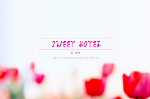 Sweet Hotel Font Download