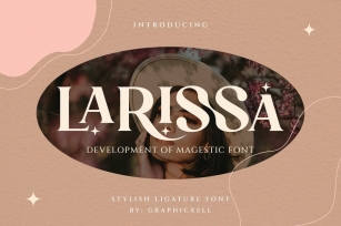Larissa - Stylish Ligatur Typeface Font Download