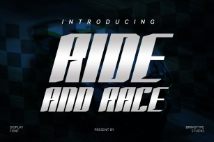 RIDE AND RACE Font Download