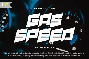 Gas Speed Font Download