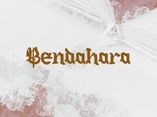 B Bendahara Font Download