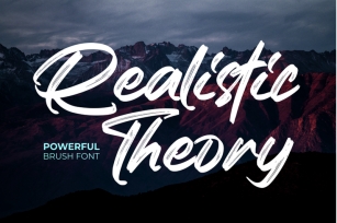 Realistic Theory - Powerful Brush Font Font Download