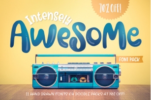 Intensely Awesome Font Pack Font Download