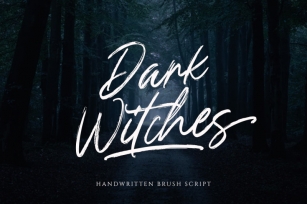 Dark Witches - Handwritten Brush Script Font Download