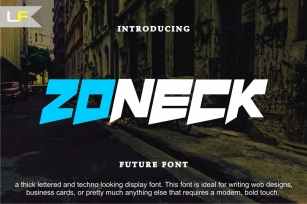 Zoneck Font Download