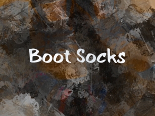 B Boot Socks Font Download