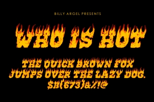 WHO IS HOT Font Download