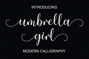 Umbrella Girl Font Download