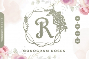 Monogram Roses Font Download