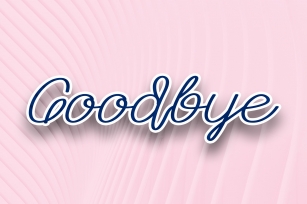 Goodbye Font Download