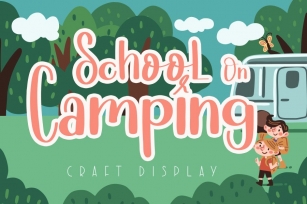 School on Camping Font Download