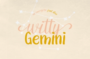 Witty Gemini Duo Font Download