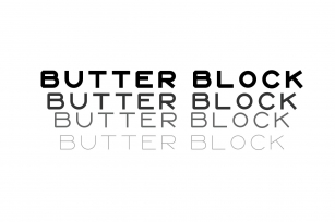Butter Block Font Download