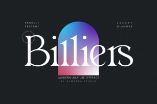 Billiers | Modern Ligature Typeface Font Download
