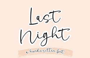 Last Night Font Download
